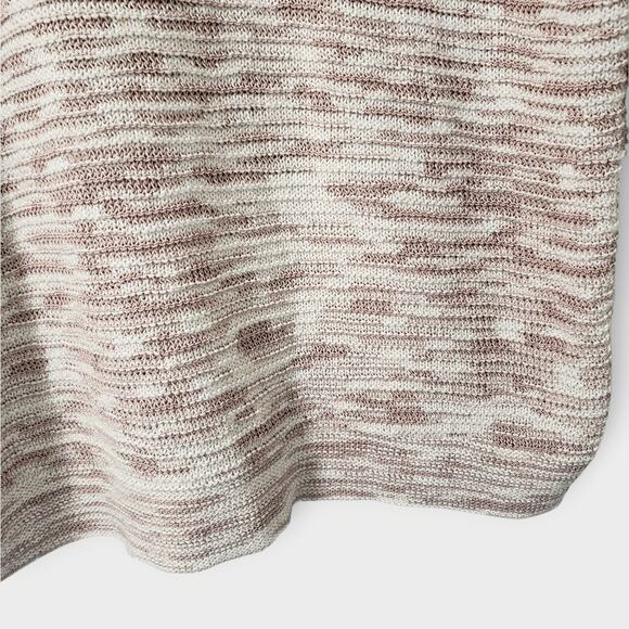 Pure Jill Plus Sz 2X Marled Textured Knit Tunic Sweater Boatneck Casual Neutral - Picture 3 of 10